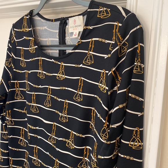 Julie Brown NYC - Sz Medium (8-10) long sleeve knee length dress - Picture 4 of 8